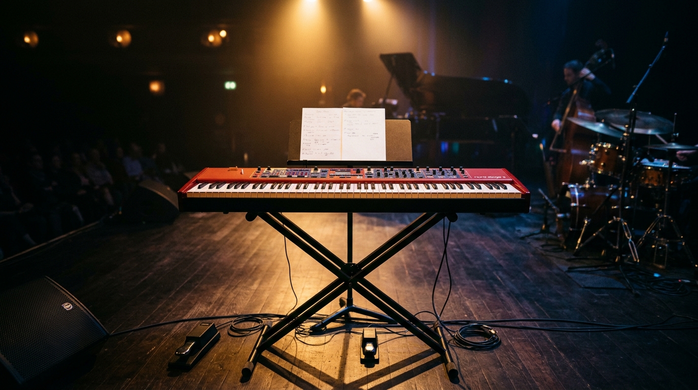 Dep Keyboardist on Stage with Kawai ES520